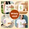 17pcs - Flower Stencils for Painting,Stencils for Crafts Reusable